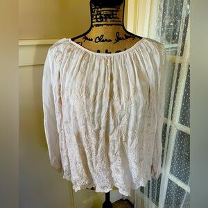 Angela’s Moda silk Blend. Made in Italy. Fully lined. Color Blush.